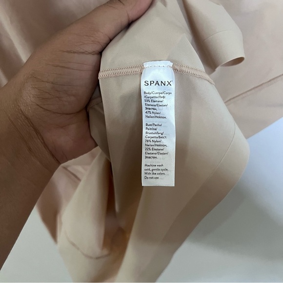 SPANX Shape Champagne Beige Shapewear Tank Top | 1X| - Picture 9 of 10